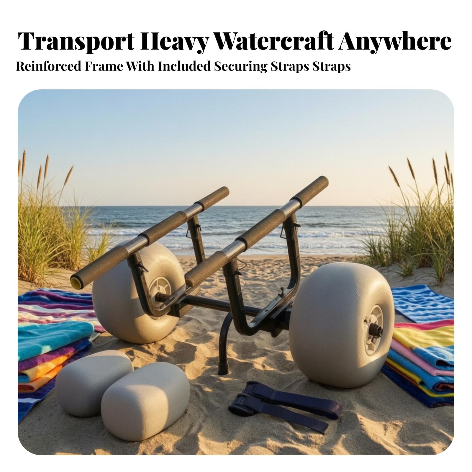 Fishing Kayak Cart - Carrello per Kayak Resistente con Ruote