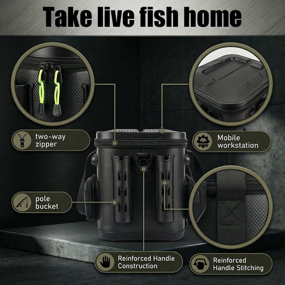 Borsa da pesca rigida in EVA d - Fishing Kayak Crate recensione e prezzo
